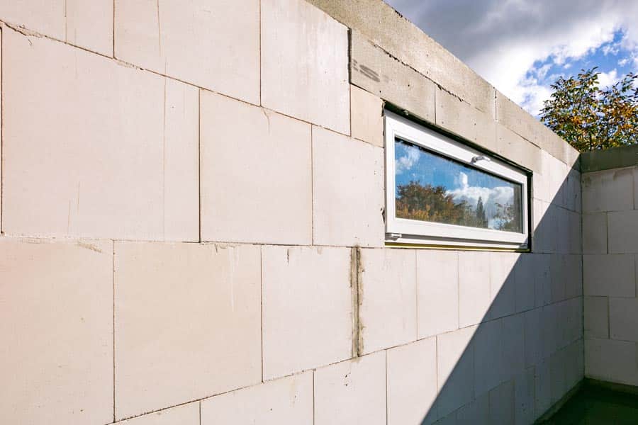 Neubau in Arbeit aus Kalksandstein – Bauunternehmen Scheller